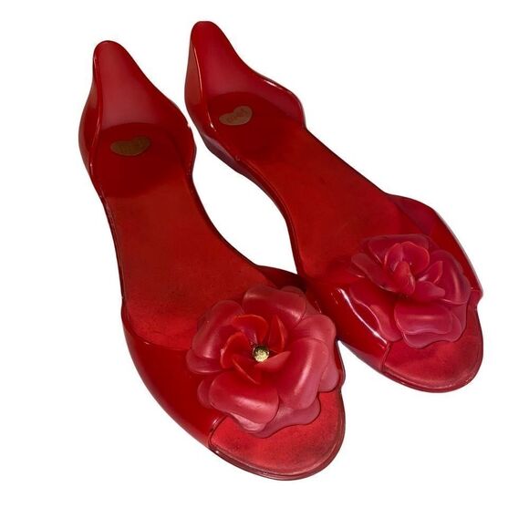 Melissa Flower red jellies flats - Picture 6 of 6